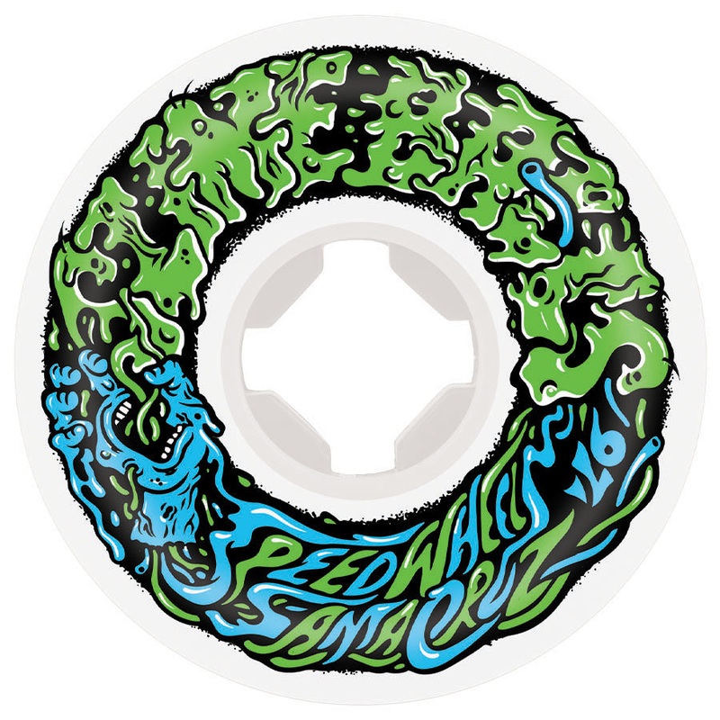 Santa Cruz Slime Balls Vomit Mini II 54mm/97a White Skateboard Wheels