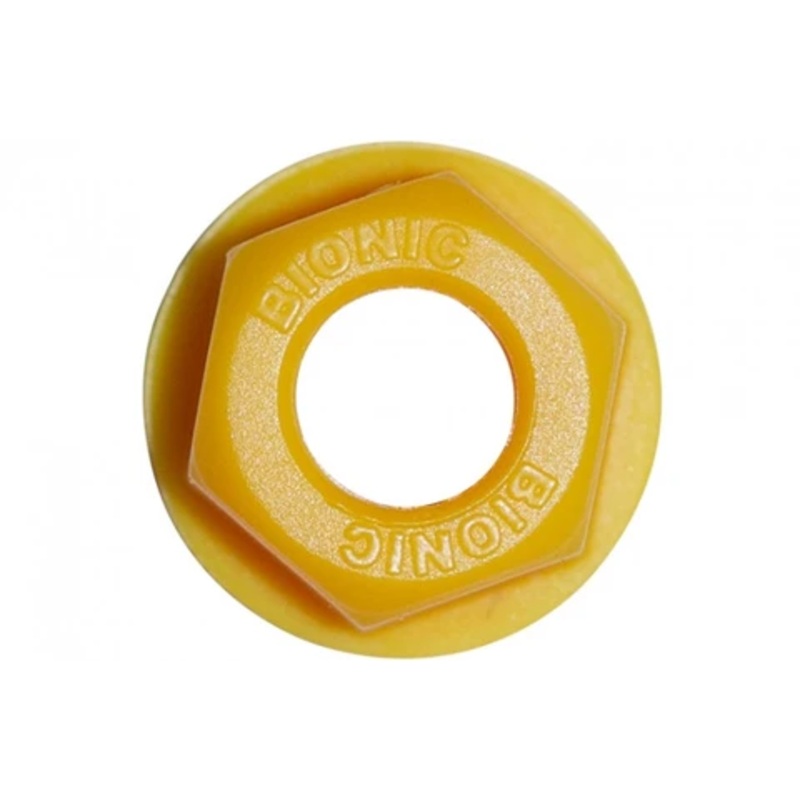 Bionic Yellow Rollerskate Lock Nuts