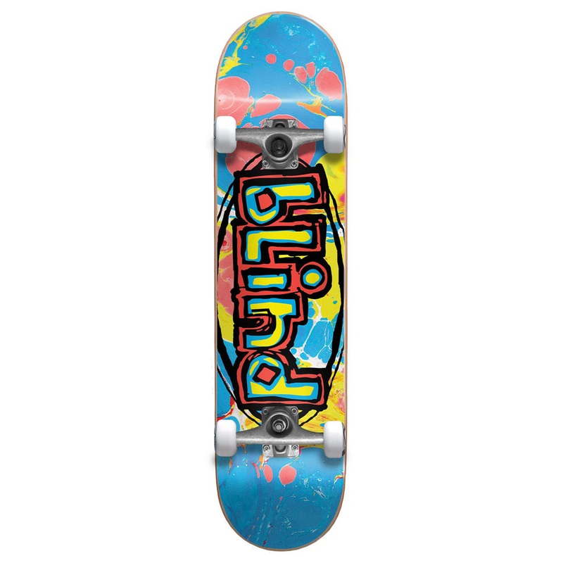 Blind OG Oval Multi Colour 7.625" Complete Skateboard