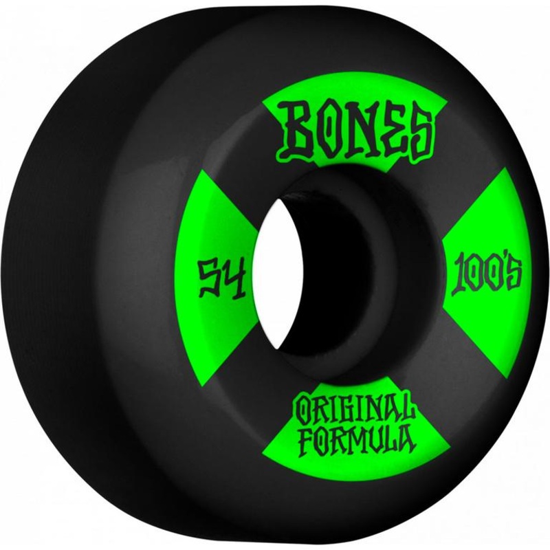 Bones 100's Black V5 54mm Skateboard Wheels