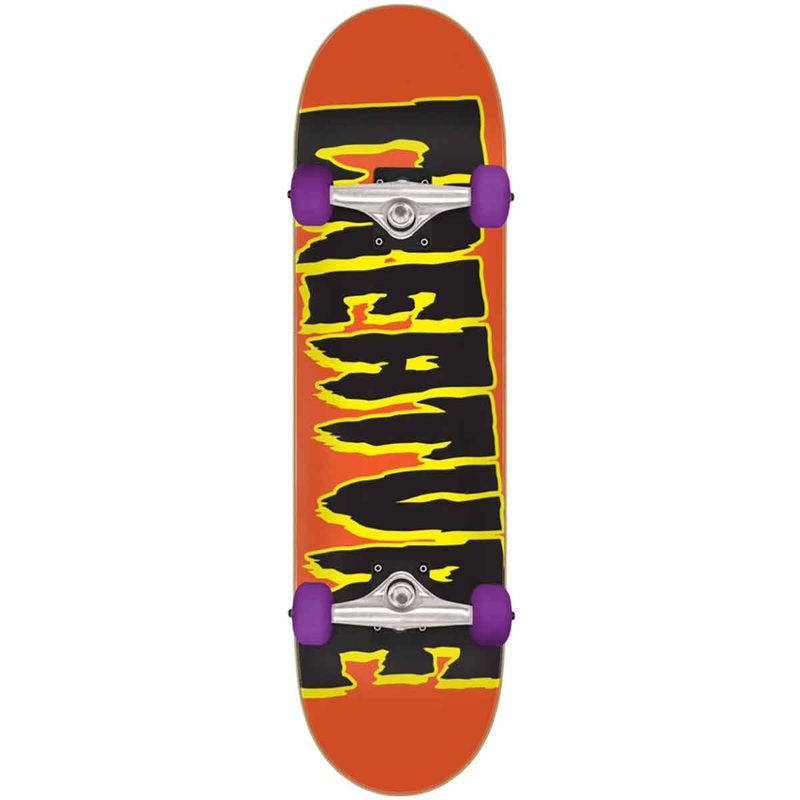 Creature Logo Orange Mini 7.5" Complete Skateboard