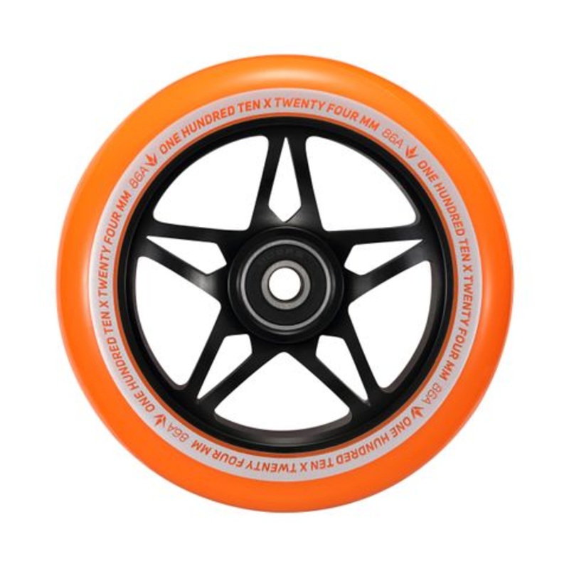 Envy S3 Black Orange 110mm Scooter Wheel Single