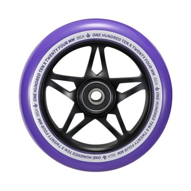 Envy S3 Black Purple 110mm Scooter Wheel Single