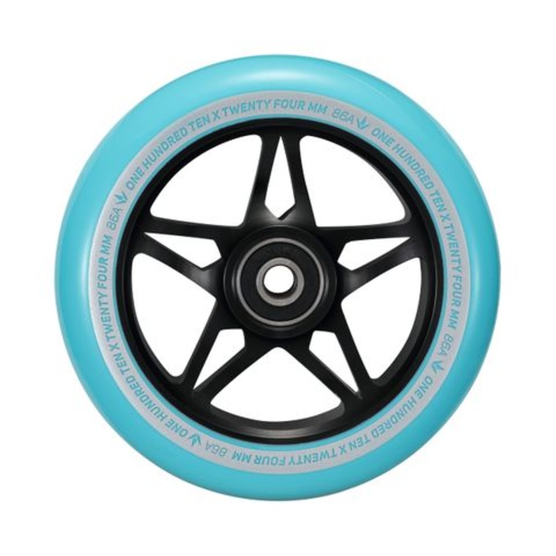 Envy S3 Black Teal 110mm Scooter Wheel Single