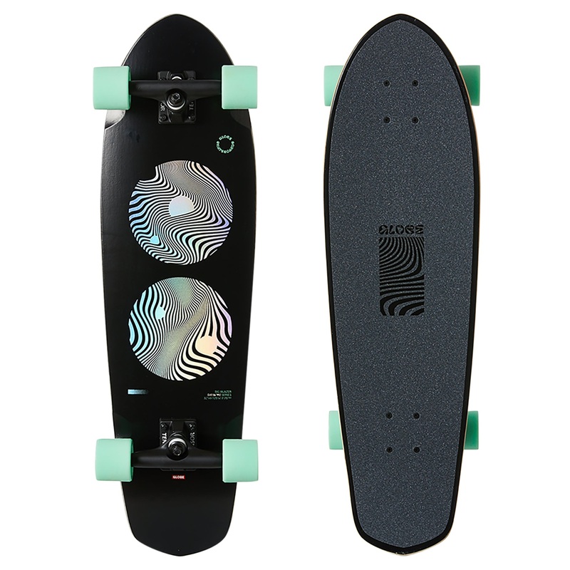 Globe 'Big Blazer' 32" Black/Green Complete Cruiser Skateboard