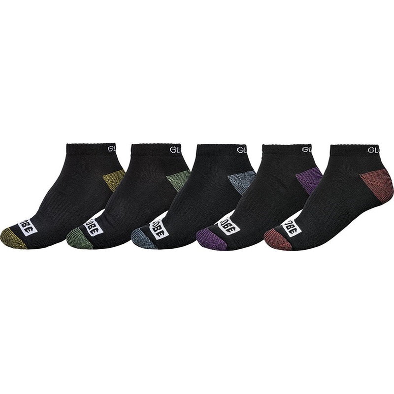 Globe Romney Ankle 7-11US 5 Pack Socks