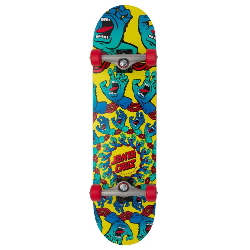 Santa Cruz Mandala Hand Yellow 8.25" Complete Skateboard