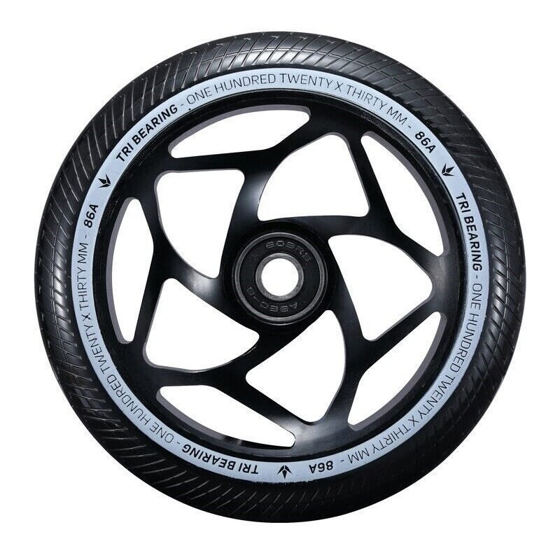 Envy Tri Bearing 120mm X 30mm Black Black Scooter Wheel Single