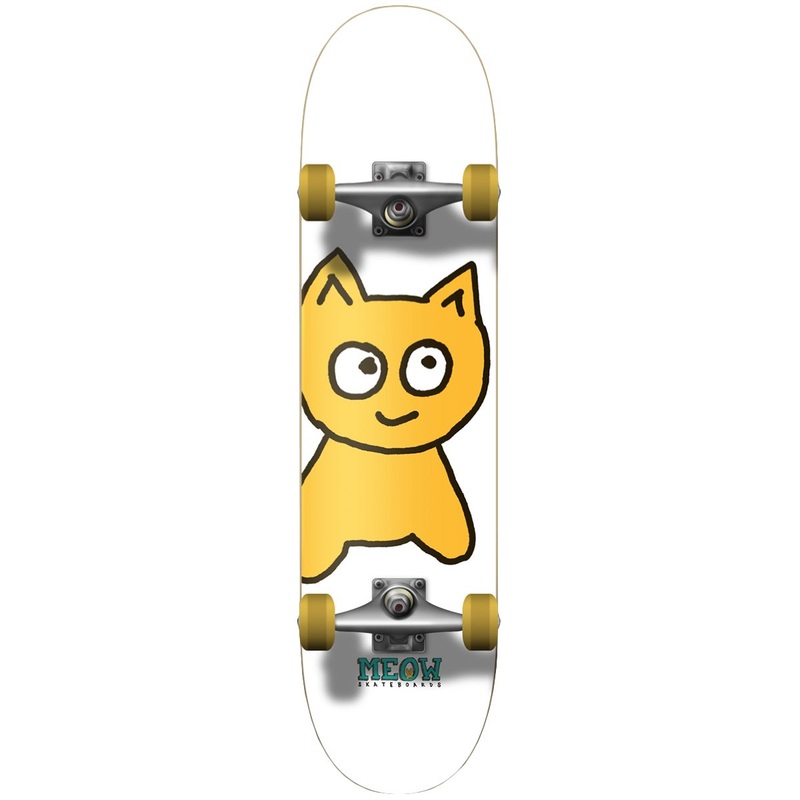 Meow Big Cat 8.0 White Complete Skateboard