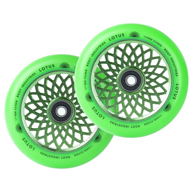 Root Industries Lotus Radiant 110mm Green Scooter Wheel Single