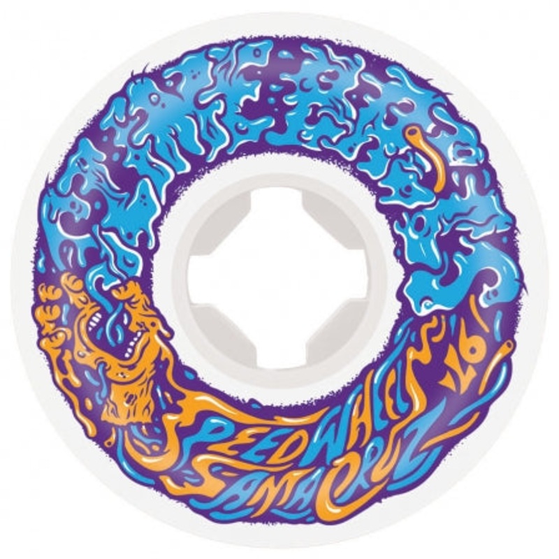 Santa Cruz Slimeballs Vomit Mini ll White 56mm/97a White Skateboard Wheels