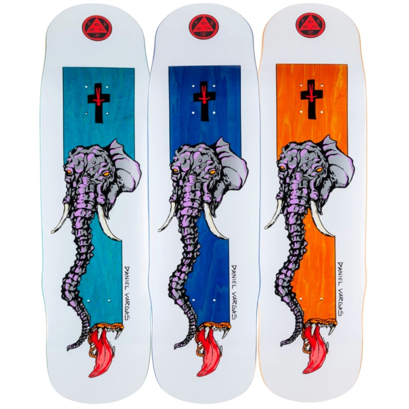 Welcome Vargas Tusk On Effigy White 8.8" Skateboard Deck