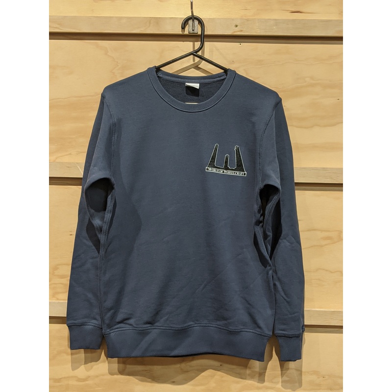Wheelcraft Stacks Logo Petrol Blue Crewneck