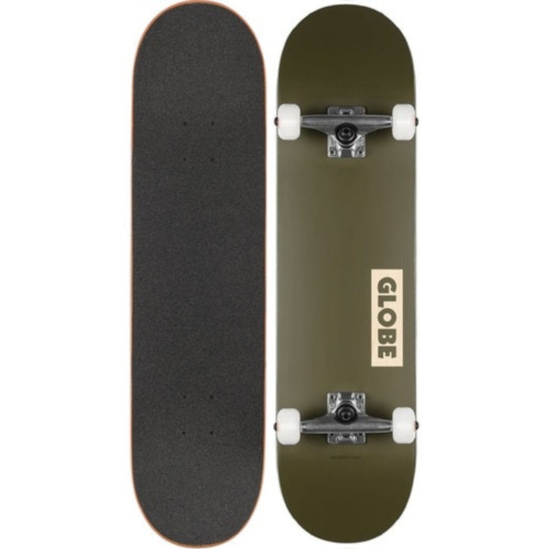Globe Goodstock Fatigue Green 8.25" Complete Skateboard