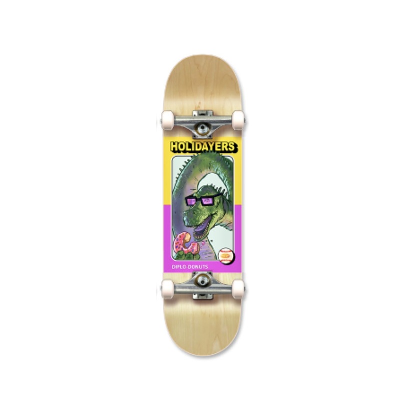 Holiday Dine O Saurs Diplo Donuts 8.0" Complete Skateboard