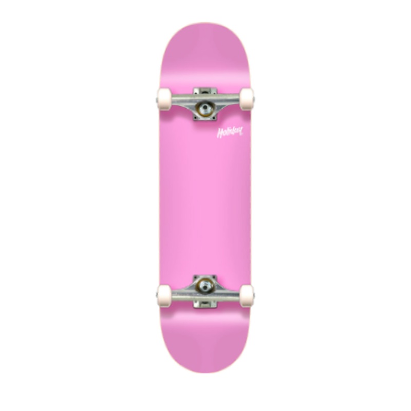 Holiday Sunday Best Pastel Pink 7.5" Complete Skateboard
