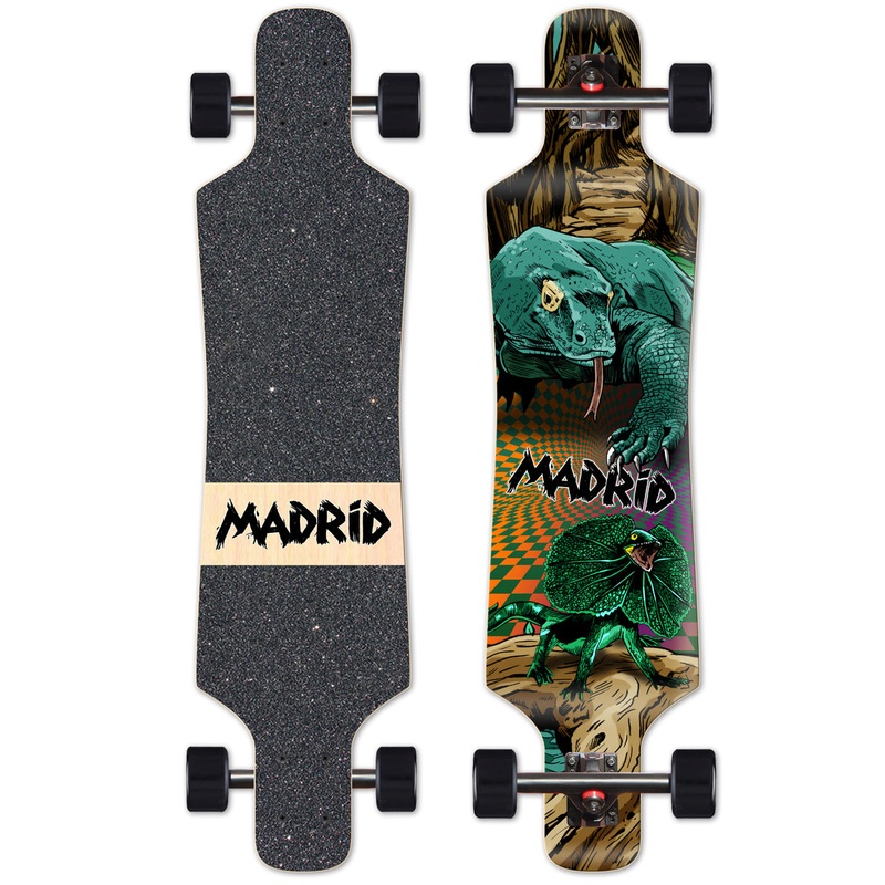 Madrid Drop-Through Spade Komodo 39"x9.25" Complete Longboard