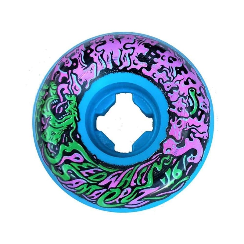 Santa Cruz Slimeball Vomit Mini ll 53mm/97a Blue Skateboard Wheels