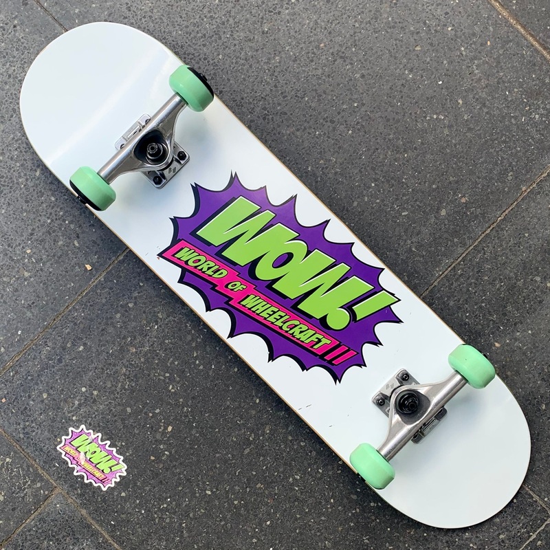 WOW Team Logo 8.0" Complete Skateboard
