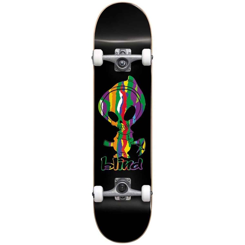 Blind Reaper Sweater Black Mid 7.25" Complete Skateboard