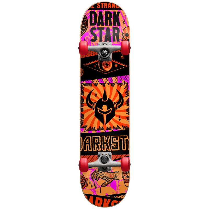 Darkstar Collapse Orange 7.875" Complete Skateboard