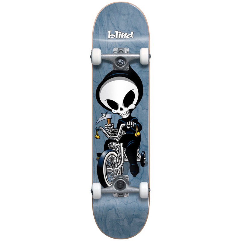 Blind Tricycle Reaper Blue 7.625" Complete Skateboard