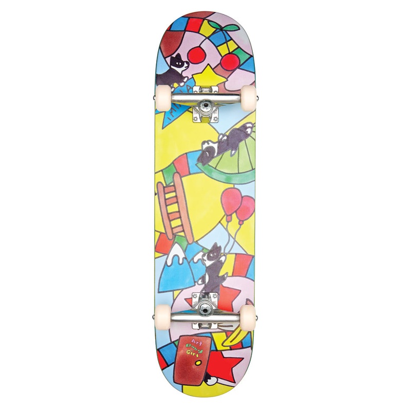 Impala Serpens Art Baby Girl 8.25" Complete Skateboard