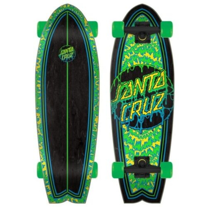 Santa Cruz Toxic Dot Shark Cruzer Skateboard