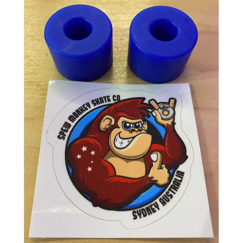 Spew Monkey Tall Barrel 92a Blue Pair Longboard Bushings