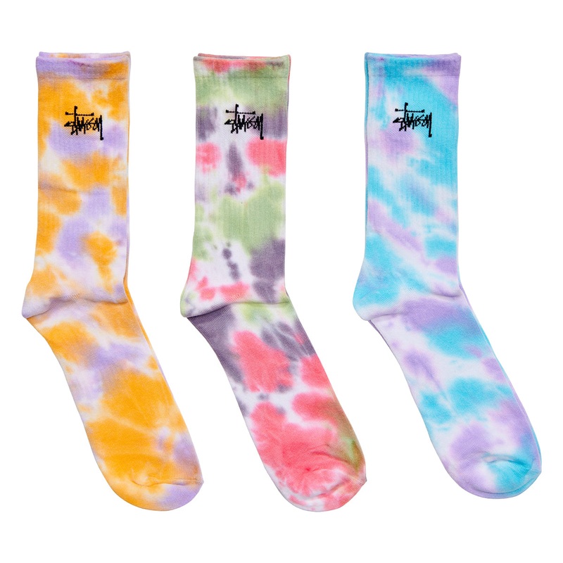 Stussy Graffiti Tiedye 3 Pack Socks