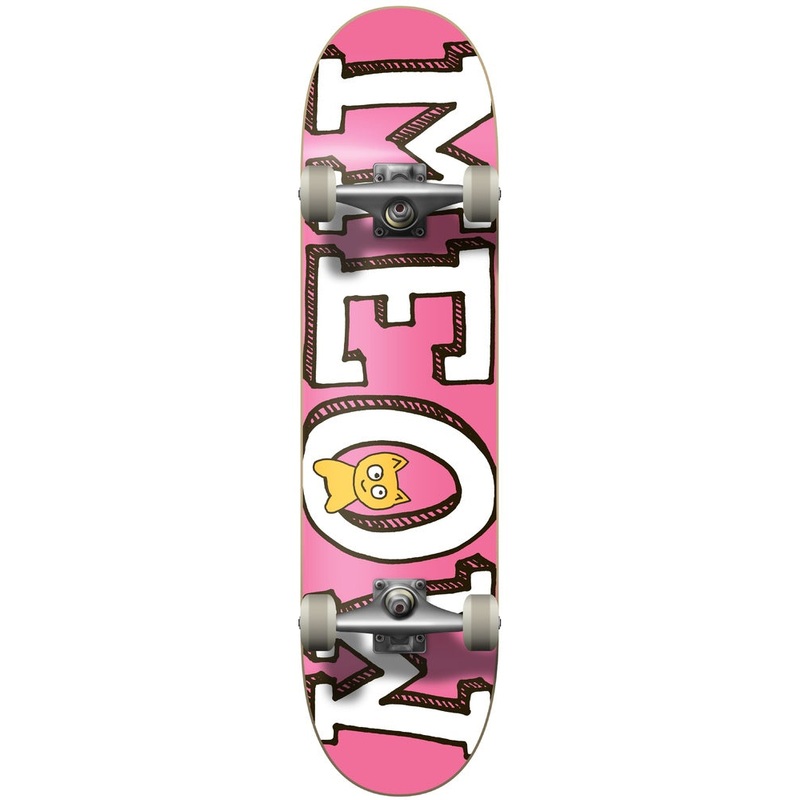 Meow Logo Pink 7.5" Complete Skateboard