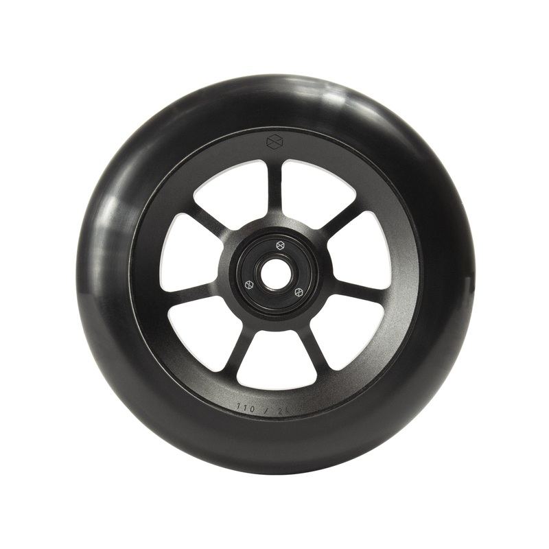 Native Profile Black 110 x 24 Scooter Wheel Single