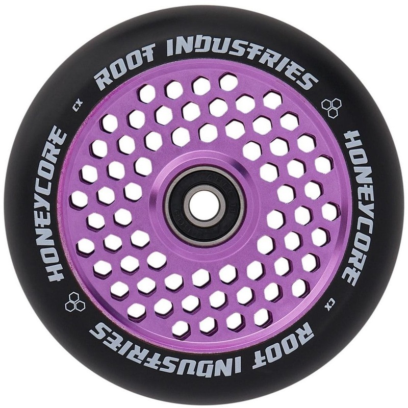 Root Industries Honey Core 120mm Black Purple Scooter Wheel Single