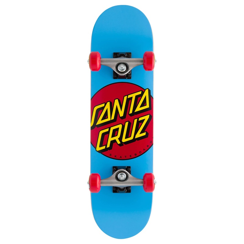 Santa Cruz Classic Dot Micro Blue 7.25" Complete Skateboard