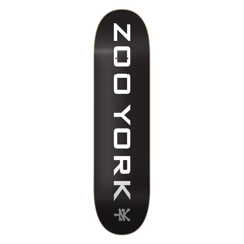Zoo York OG 95 Logo Block Black 8.0" Skateboard Deck