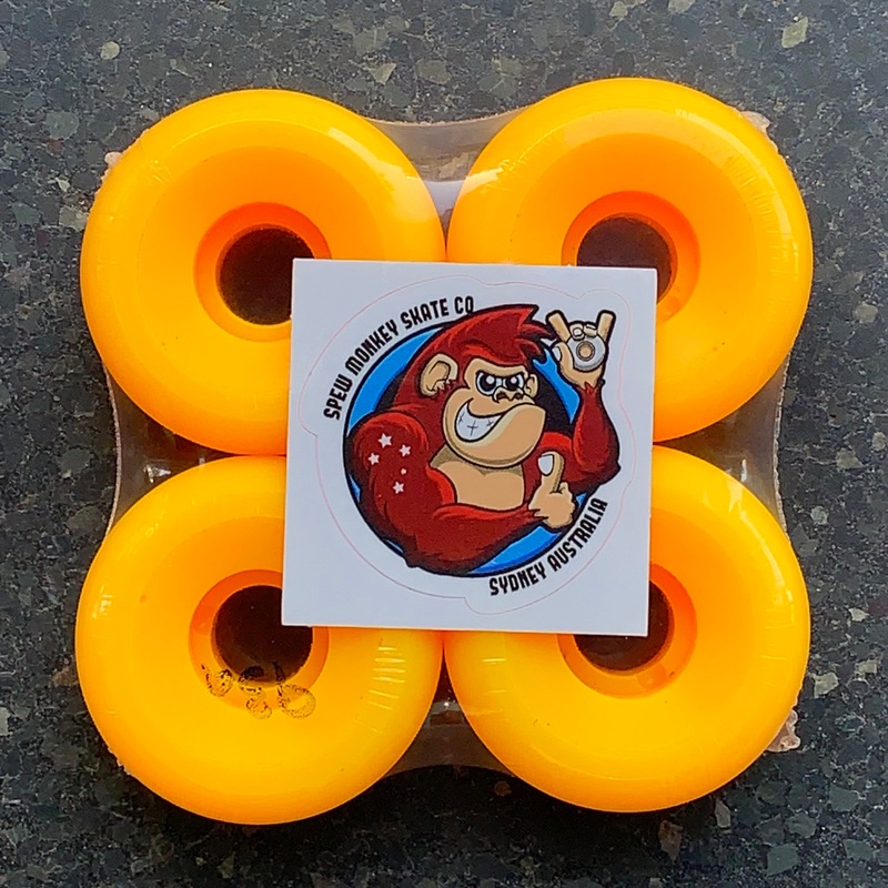 Spew Monkey Dragon Slayer Yellow 93a Skateboard Wheels