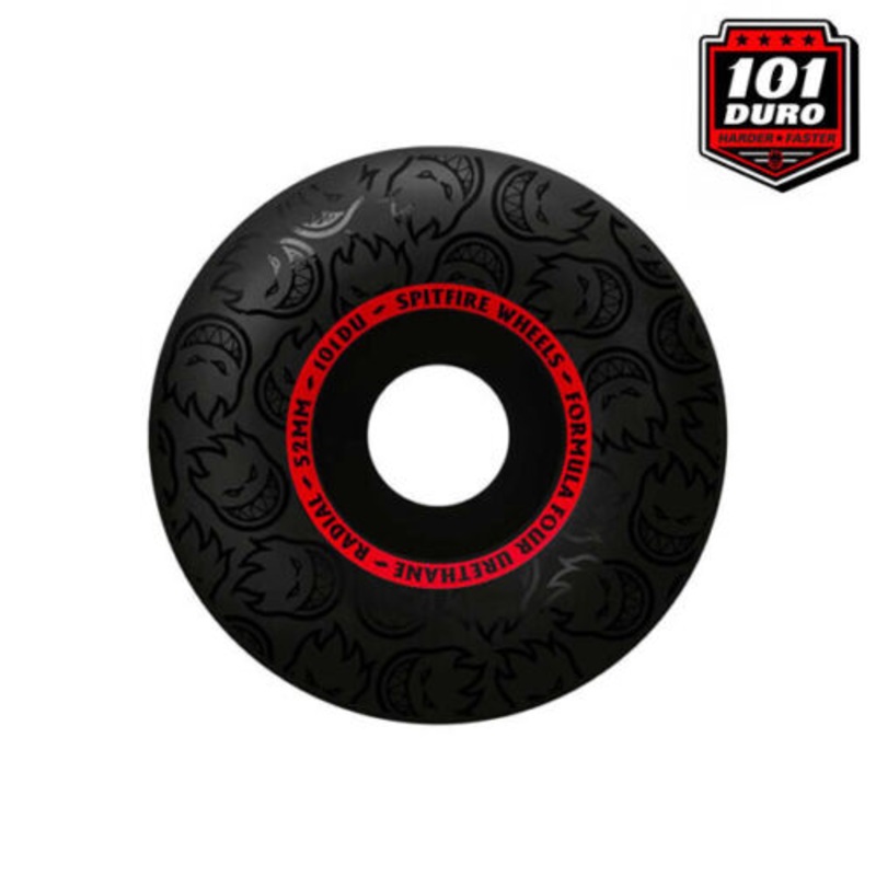 Spitfire Formula 4 Blackout RDL 101D 52mm Wheels