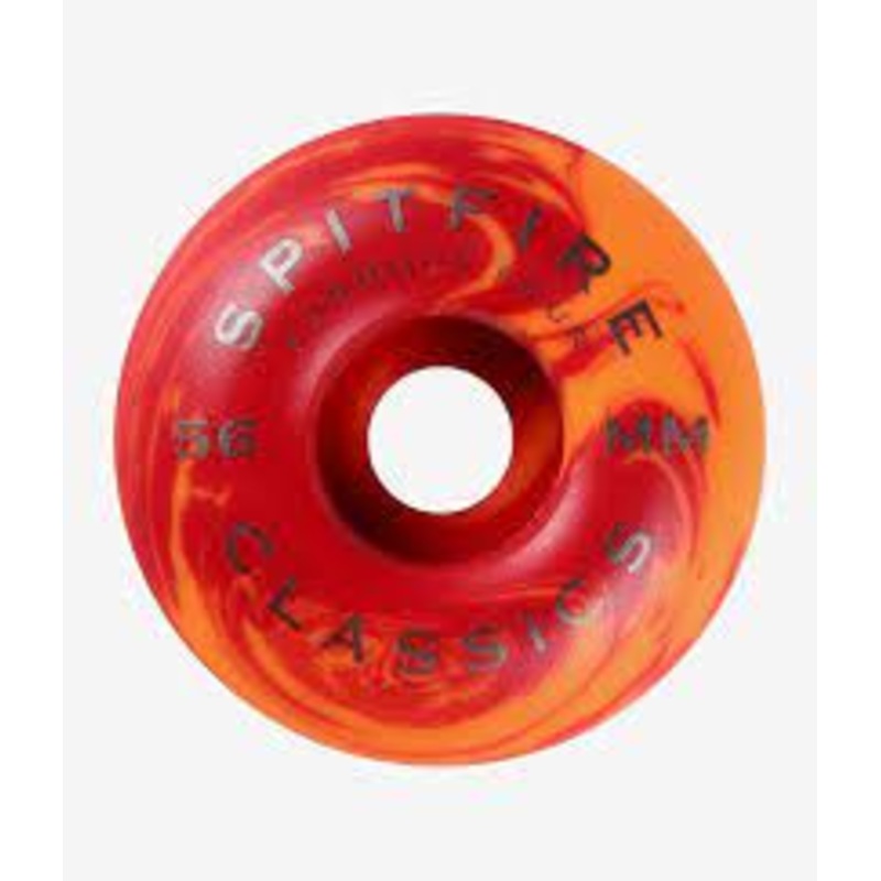Spitfire Formula 4 Classic Swirled Red/Orange 56mm 99a Wheels