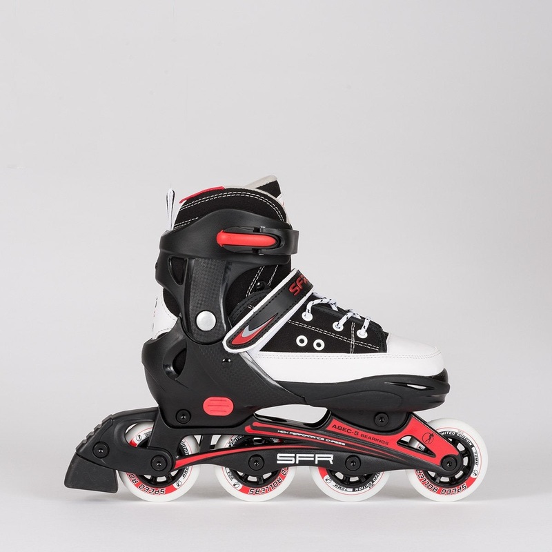 SFR Camden Adjustable Recreational Skates Black/Red - Kids