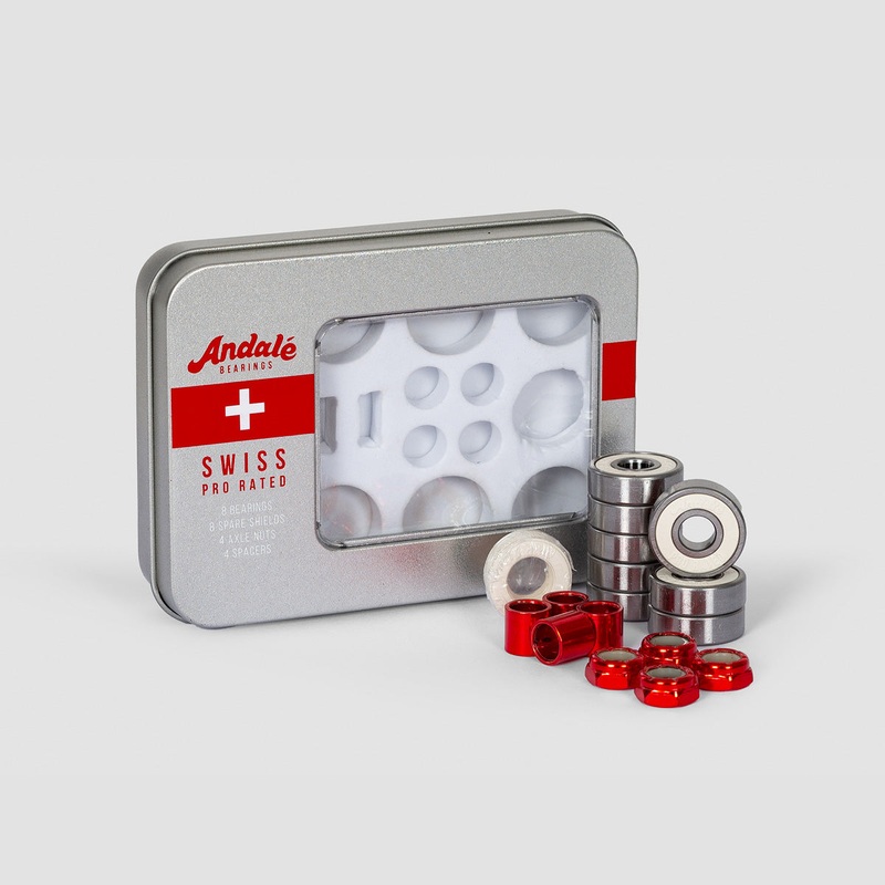 Andale Swiss Pro Rated Bearings Red x8