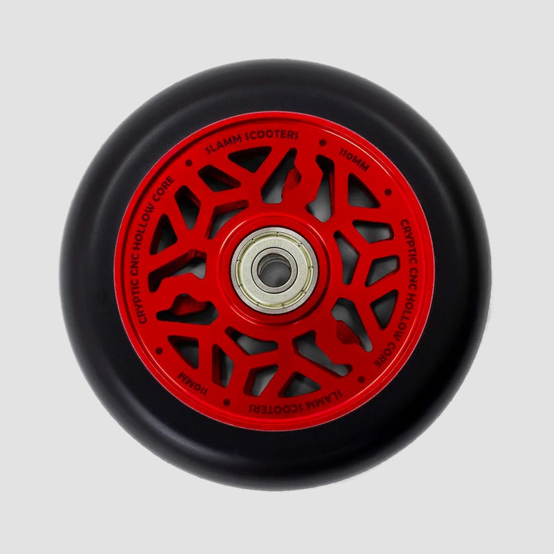 Slamm Cryptic Hollow Core Scooter Wheels Red 110mm
