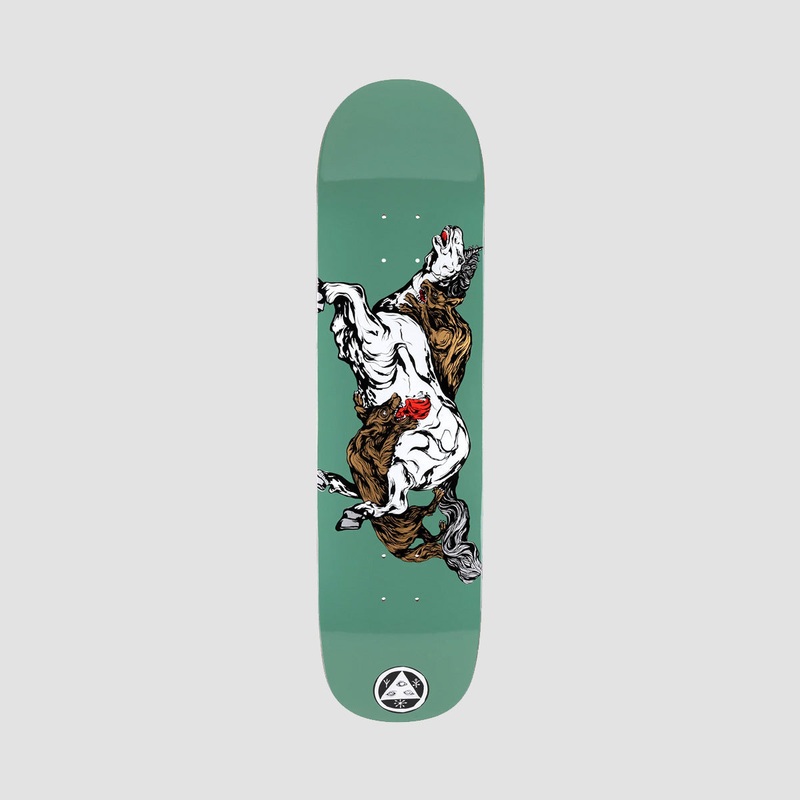 Welcome Goodbye Horses on Bunyip Mid Skateboard Deck Jade - 8.25"