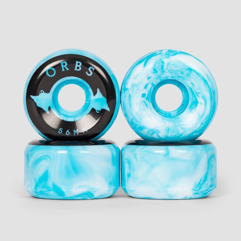 Welcome Orbs Specters Swirls 99A Skateboard Wheels Blue/White Swirl 56mm
