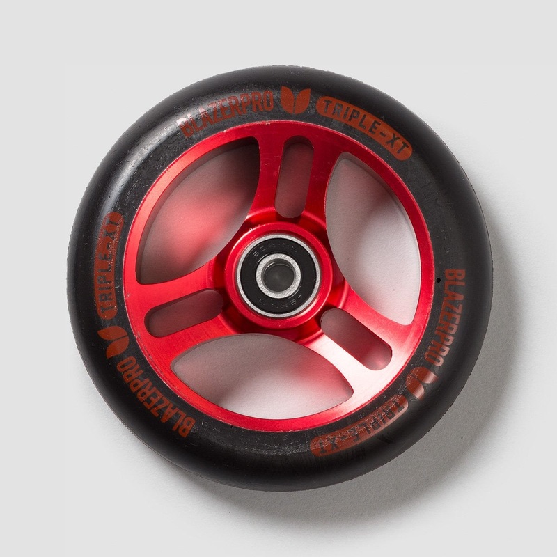 Blazer Pro Triple XT Scooter Wheel x1 Black/Red 110mm