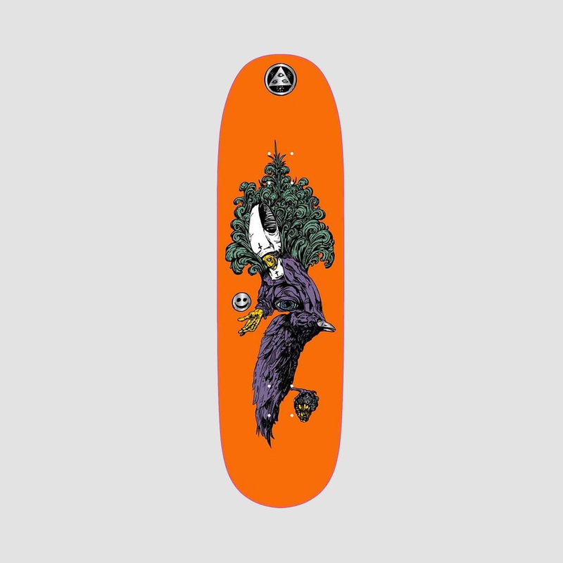 Welcome Tonight I'm Yours On Baculus 2.0 Skateboard Deck Orange - 9"