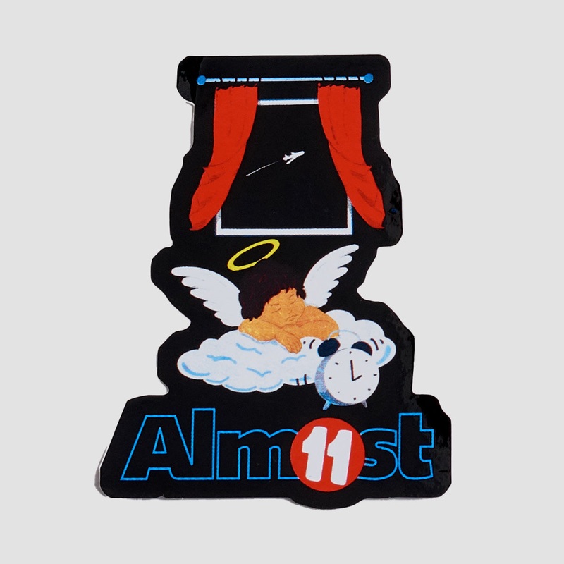 Almost X Gronze Cloud Sticker 100x75mm