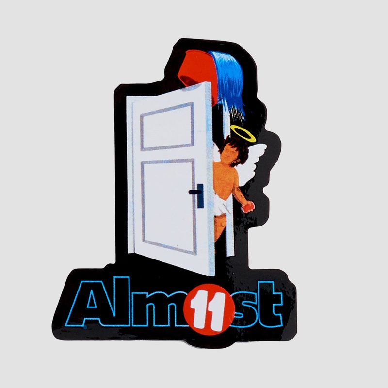 Almost X Gronze Door Sticker 100x75mm