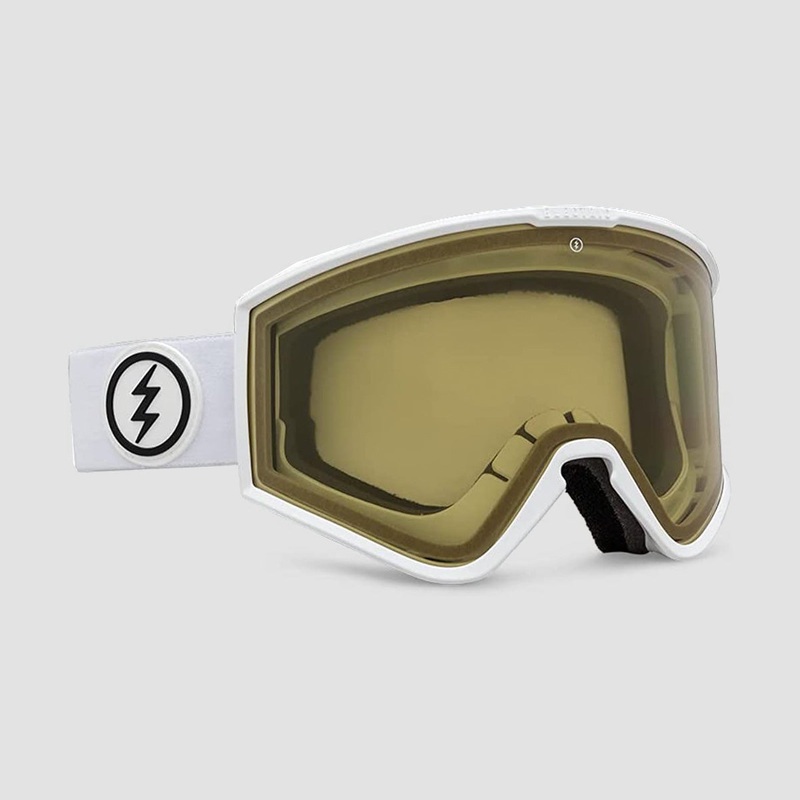 Electric Kleveland+ Snow Goggles Gloss White/Photochromic Green Bronze