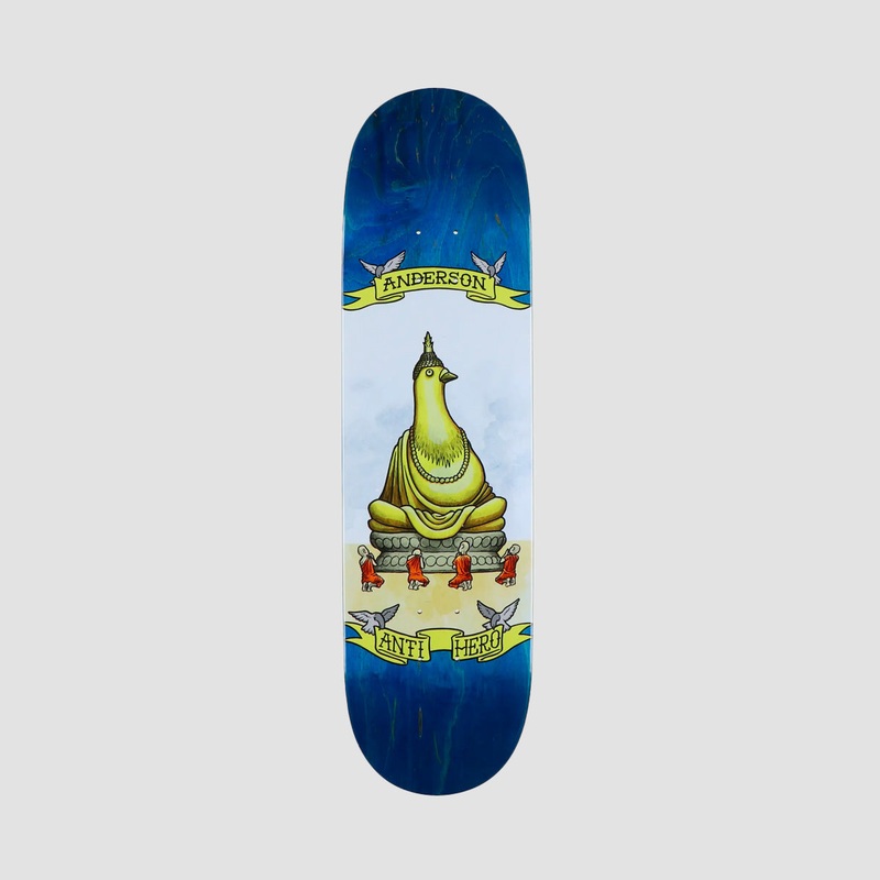 Antihero Pigeon Religion Brian Anderson Pro Skateboard Deck Various Stains - 8.5"