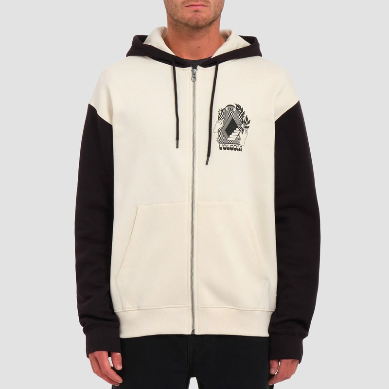 Volcom Watanite Zip Hoodie Dirty White